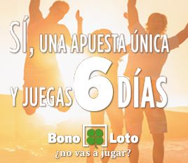 BonoLoto amplia sus días de sorteos  semanales de 4 a 6