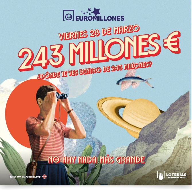 Euromillones pone en juego el mayor bote de su historia este viernes