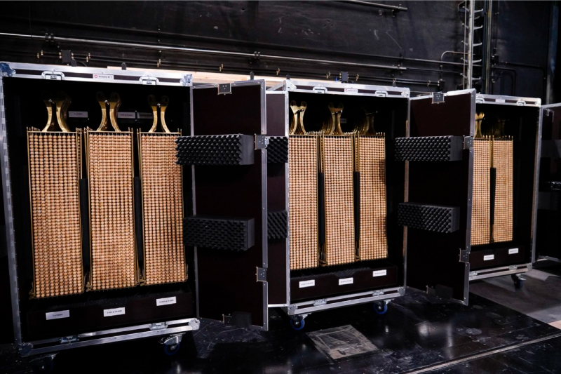 Los bombos del Sorteo Extraordinario de Navidad ya están en el Teatro Real 